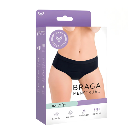 Culotte Menstruelle Daily noir Femme République | Didondidon