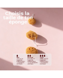 Lot de 3 éponges menstruelles avec cordon HERA
