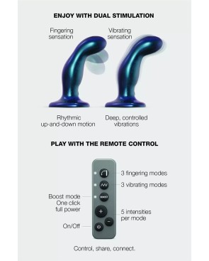 Dildo fingering et vibrant bleu - par Strap On Me
