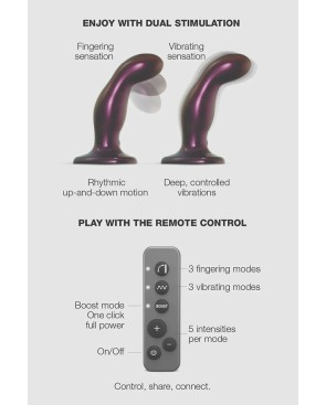 Dildo fingering et vibrant aubergine - par Strap On Me