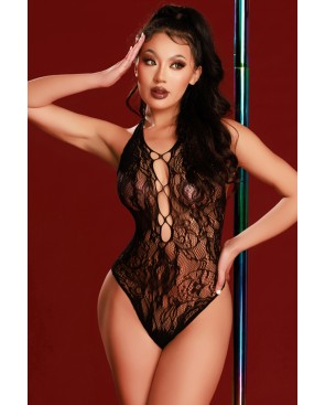 Body dentelle sexy noir - J Lingerie