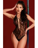 Body dentelle sexy noir - par J Lingerie