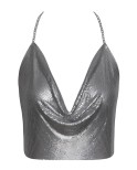 Top en métal argenté - par Cottelli ACCESSOIRES