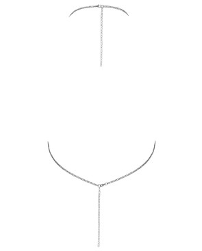 Top en métal argenté - Cottelli ACCESSOIRES