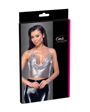 Top en métal argenté - Cottelli ACCESSOIRES