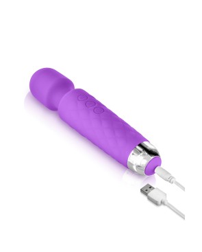 Vibro Love Wand rechargeable violet - par Yoba