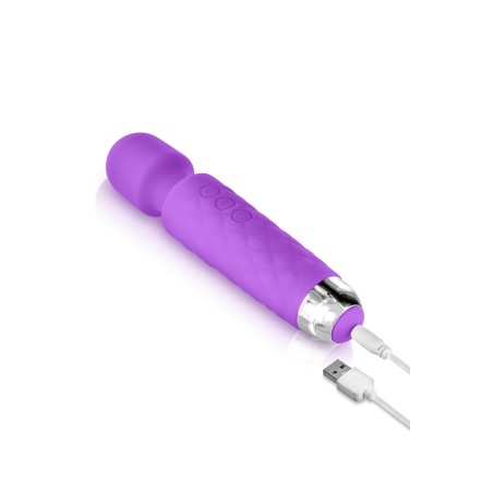 Vibro Love Wand rechargeable violet - par Yoba