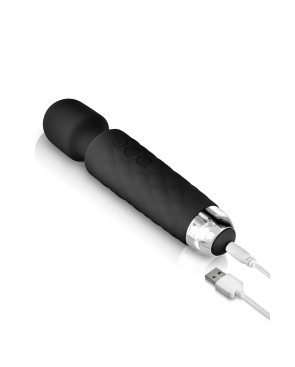 Vibro Love Wand rechargeable noir - par Yoba