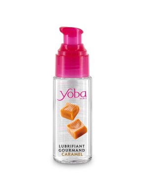 Lubrifiant parfumé caramel à base d'eau 50ml - par Yoba