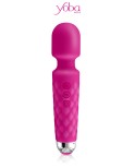 Vibro Love Wand rechargeable rose - par Yoba Vibro Love Wand rechargeable rose - par Yoba