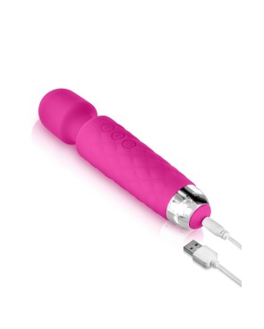 Vibro Love Wand rechargeable rose - par Yoba
