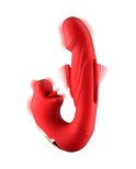 Vibromasseur rabbit 3-en-1 Kissy rouge - par Yoba