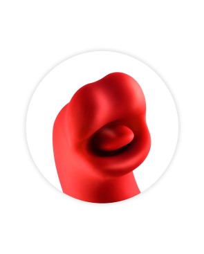 Vibromasseur rabbit 3-en-1 Kissy rouge - par Yoba