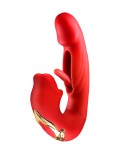 Vibromasseur rabbit 3-en-1 Kissy rouge - par Yoba