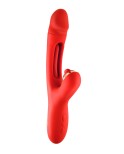 Vibromasseur rabbit 3-en-1 Joyfully rouge - par Yoba