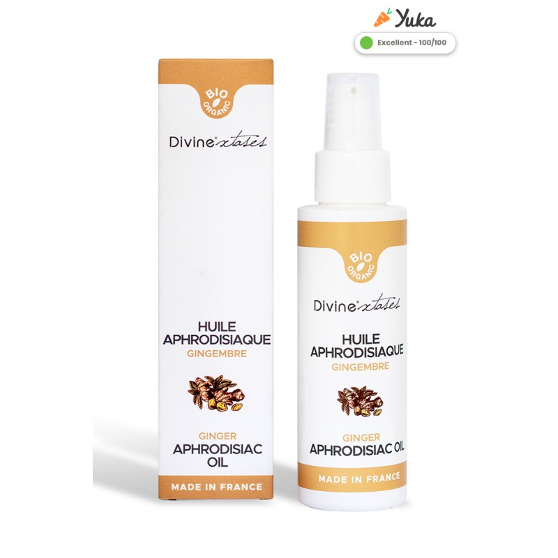 Huile de massage Enflammer BIO Gingembre Ylang Ylang 100ml par Divinextases