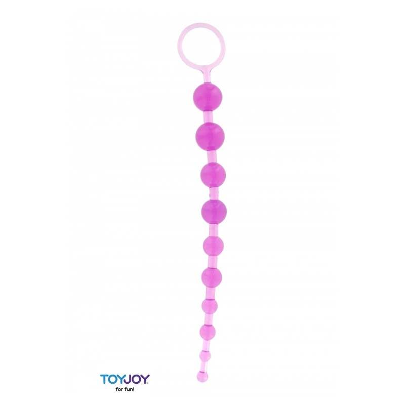 Chaine anale Thai Toy Beads - 30cm x 30 boules - par Toy Joy Chaine anale Thai Toy Beads - 30cm x 30 boules - par Toy Joy