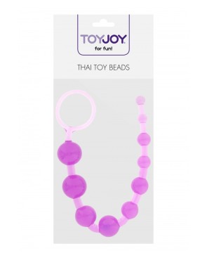 Chaine anale Thai Toy Beads - 30cm x 30 boules - par Toy Joy