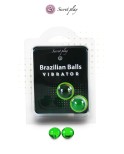 2 Brazillian balls effet vibrator - Lubrifiant externe et massage à base d'huile par Secret Play 2 Brazillian balls effet vibrator - Lubrifiant externe et massage à base d'huile par Secret Play