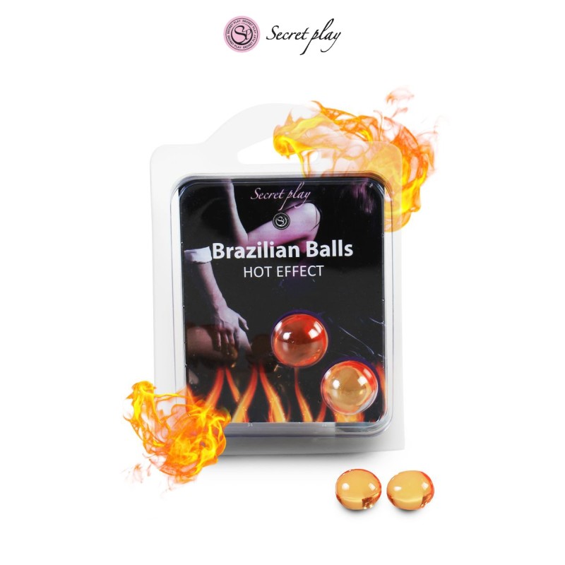 2 Brazilian Balls effet chaleur - Lubrifiant externe et massage à base d'huile par Secret Play
