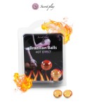2 Brazilian Balls effet chaleur - Lubrifiant externe et massage à base d'huile par Secret Play