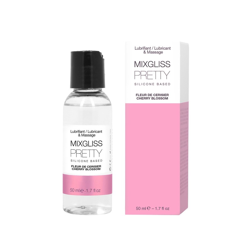 Pretty Fleur de cerisier - 50ml - Massage et lubrifiant intime silicone par Mixgliss