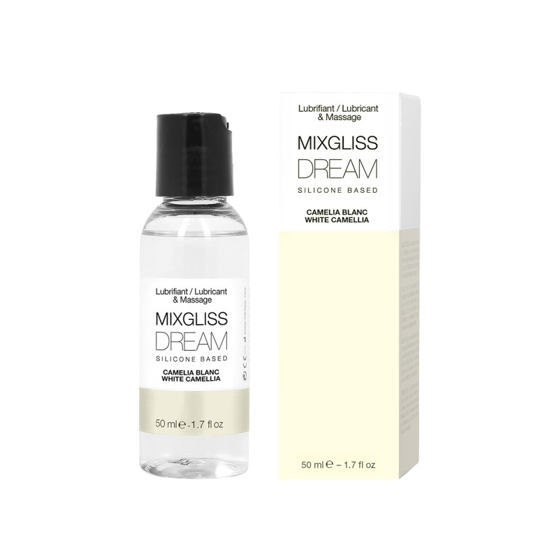 Dream Camelia blanc - 50ml - Massage et lubrifiant intime silicone par Mixgliss