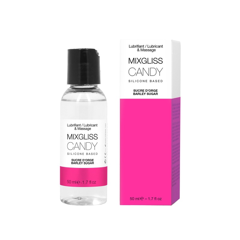 Candy Sucre d'orge - 50ml - Massage et lubrifiant intime silicone par Mixgliss