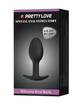 Plug anal 8,4 cm avec bille intégrée
