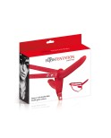 Double gode ceinture rouge - par Fetish Tentation