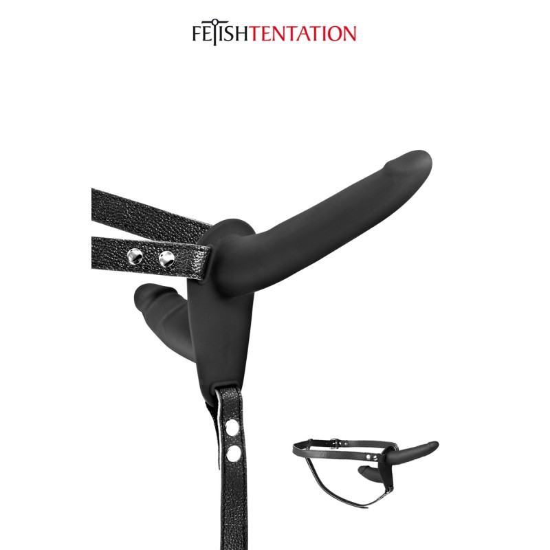 Double gode ceinture noir - par Fetish Tentation Double gode ceinture noir - par Fetish Tentation