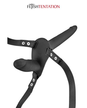Double gode ceinture noir - par Fetish Tentation