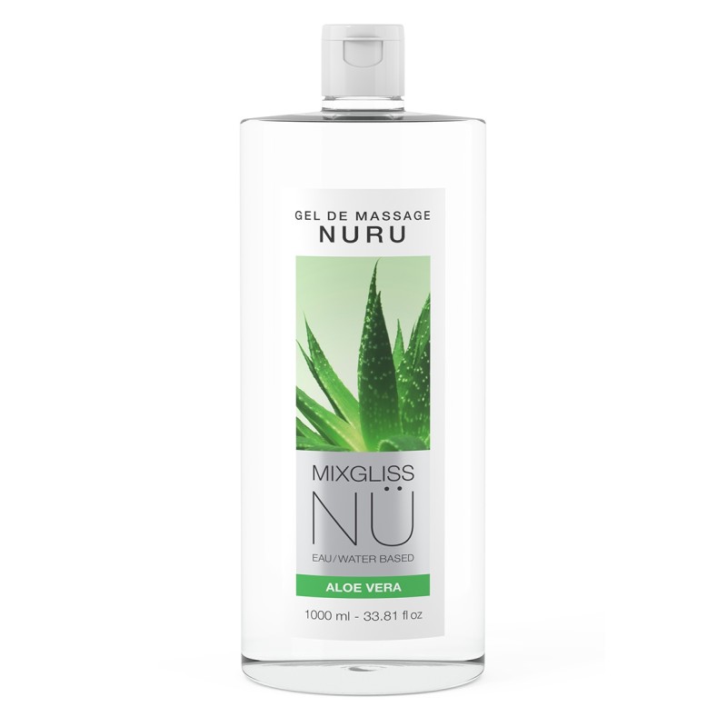 Gel massage Nuru Aloe Vera à base de l'eau par Mixgliss - 1 litre