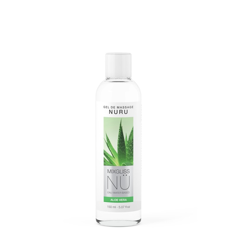 Gel massage Nuru Aloe Vera à base d'eau par Mixgliss - 150 ml