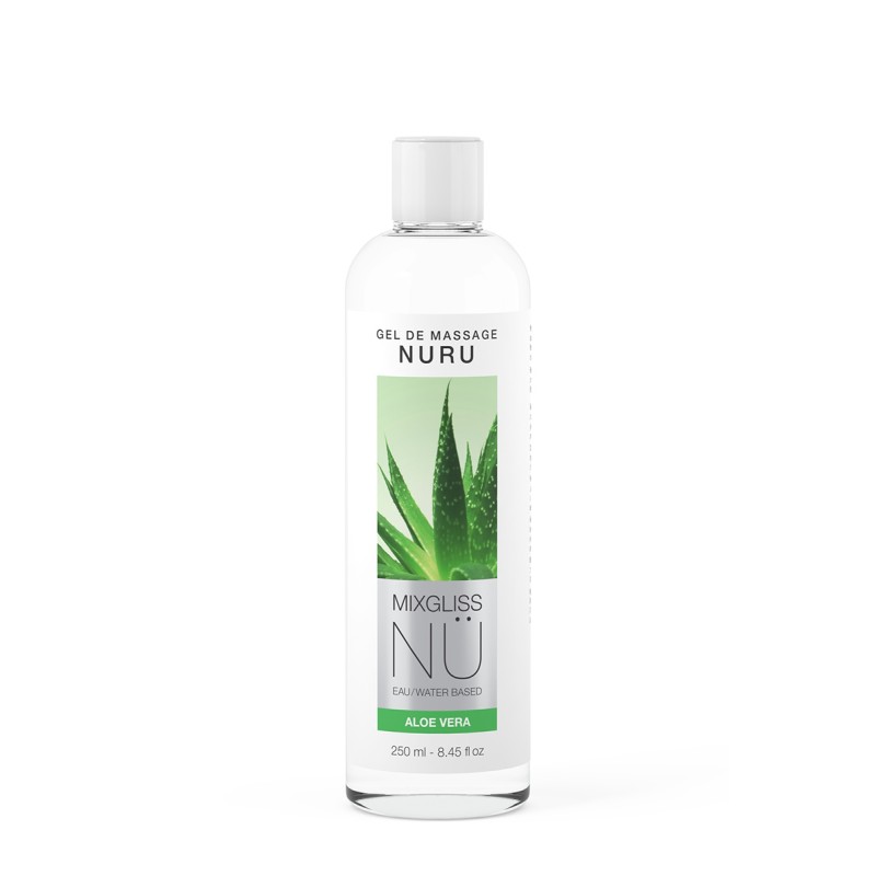 Gel massage Nuru Aloe Vera à base de l'eau par Mixgliss - 250 ml