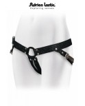 Harnais porte gode Unisexe Lastic Jean Noir par Strap-on