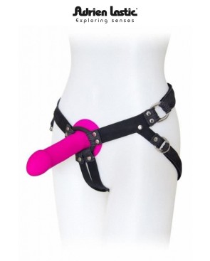 Harnais porte gode Unisexe Lastic Jean Noir par Strap-on