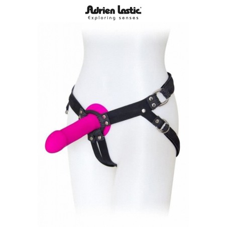 Harnais porte gode Unisexe Lastic Jean Noir par Strap-on