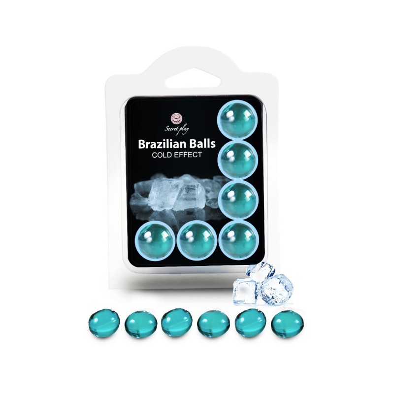 6 Brazilian Balls Effet frais - Lubrifiant externe e massage à base d'huile par Secret Play 6 Brazilian Balls Effet frais - Lubrifiant externe e massage à base d'huile par Secret Play