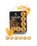6 Brazilian Balls Effet chaleur - Lubrifiant externe et massage à base d'huile par Secret Play 6 Brazilian Balls Effet chaleur - Lubrifiant externe et massage à base d'huile par Secret Play