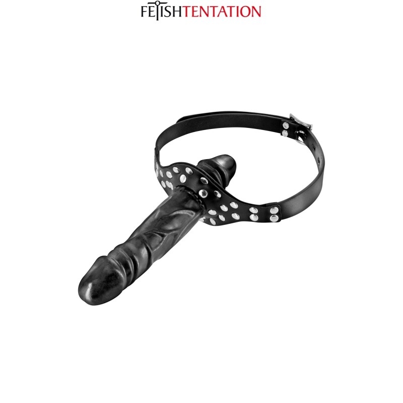 Bâillon double gode black Unisexe - par Fetish Tentation Bâillon double gode black Unisexe - par Fetish Tentation