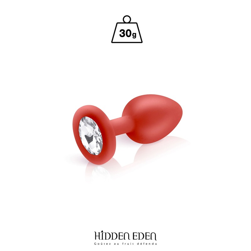Plug anal Bijou silicone rouge S - par Hidden Eden
