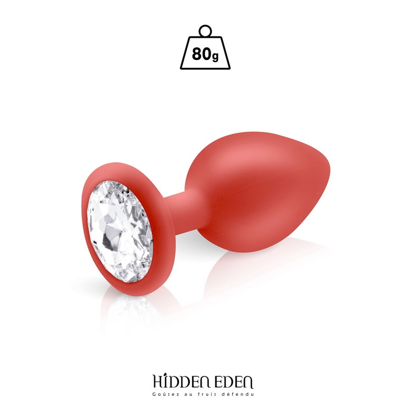 Plug anal Bijou silicone rouge L - par Hidden Eden