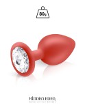 Plug anal Bijou silicone rouge L - par Hidden Eden