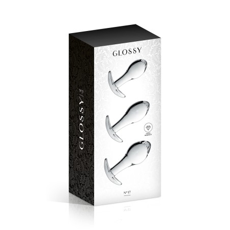 Set 3 plugs anal en verre n.17 - par Glossy Toys