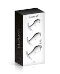 Set 3 plugs anal en verre n.17 - par Glossy Toys Set 3 plugs anal en verre n.17 - par Glossy Toys