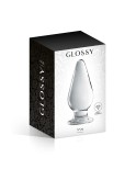 Plug anal verre n° 26 Clear - Initiés 5cm Généreux - par Glossy Toys