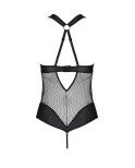 Body ouvert Amanda avec anneau d'ouverture - lingerie par Passion