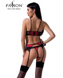 Ensemble à jarretelles Scarlet rouge - lingerie par Passion