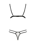 Ensemble sexy Orihime blanc et noir - lingerie par Passion